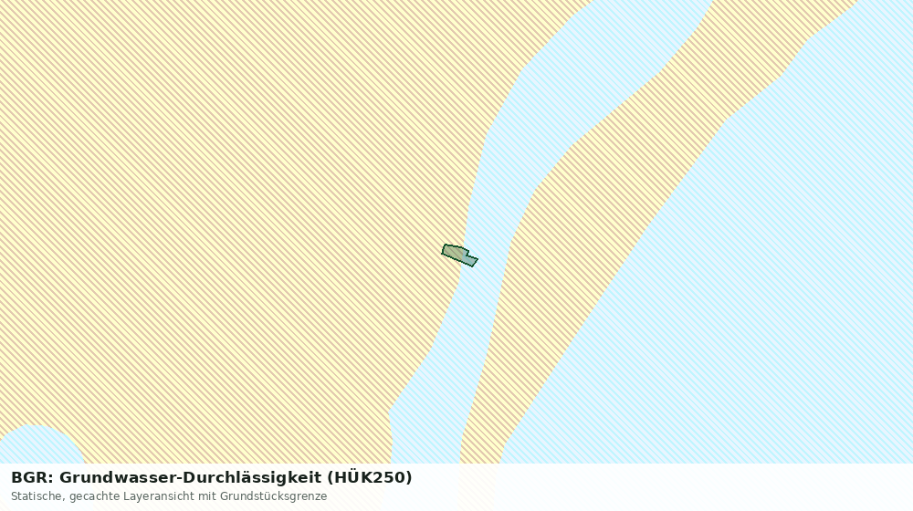 Statische Kartenansicht: BGR: Grundwasser-Durchlässigkeit (HÜK250)