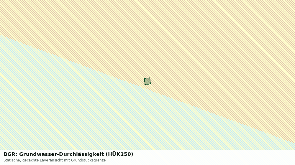 Statische Kartenansicht: BGR: Grundwasser-Durchlässigkeit (HÜK250)