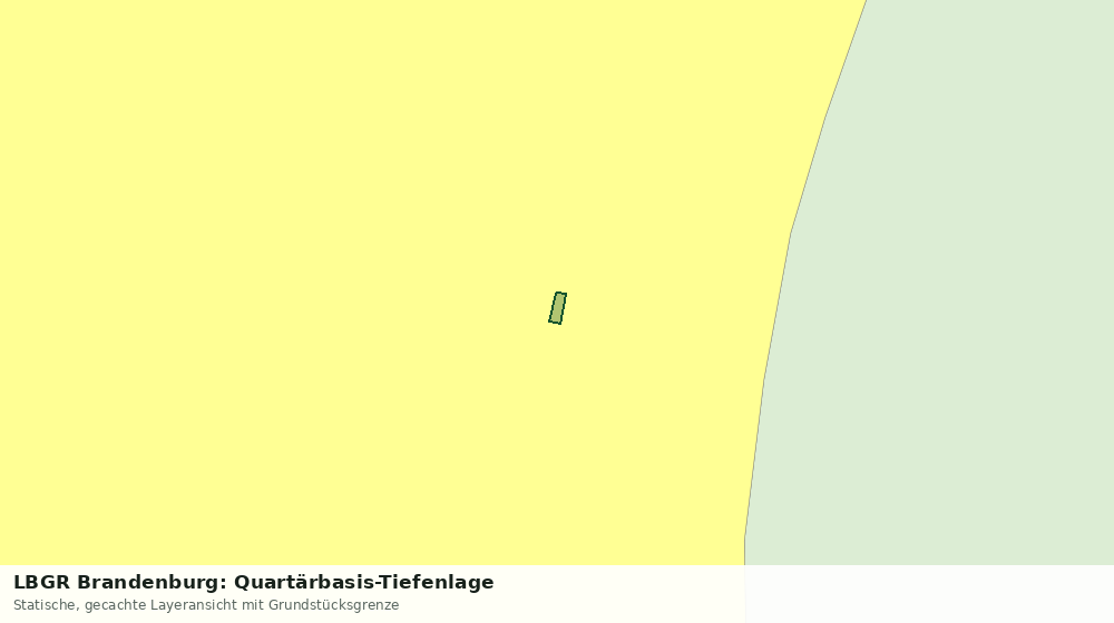 Statische Kartenansicht: LBGR Brandenburg: Quartärbasis-Tiefenlage