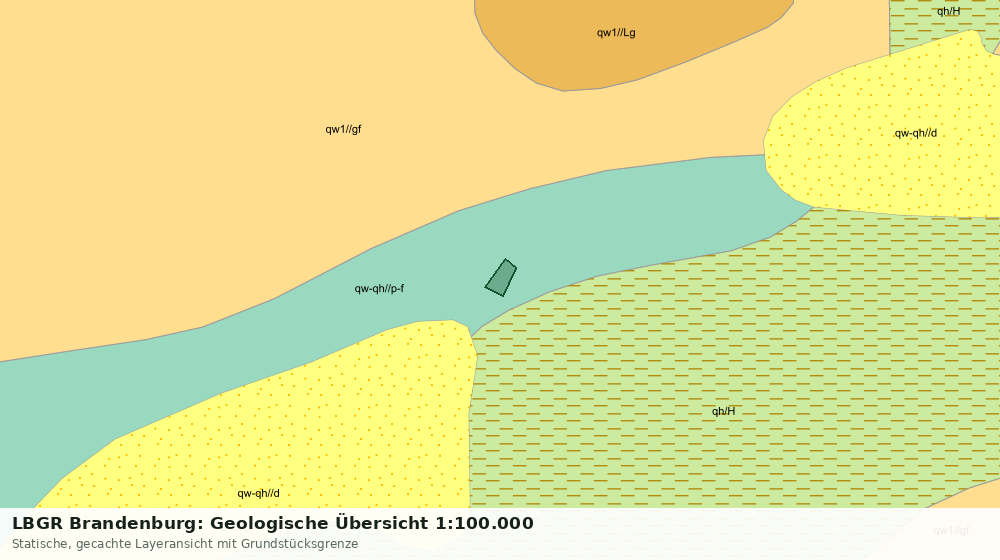 Statische Kartenansicht: LBGR Brandenburg: Geologische Übersicht 1:100.000