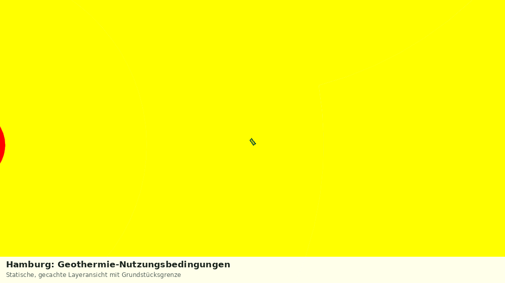 Statische Kartenansicht: Hamburg: Geothermie-Nutzungsbedingungen