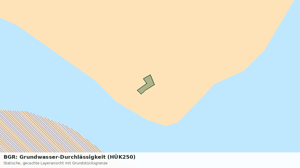 Statische Kartenansicht: BGR: Grundwasser-Durchlässigkeit (HÜK250)