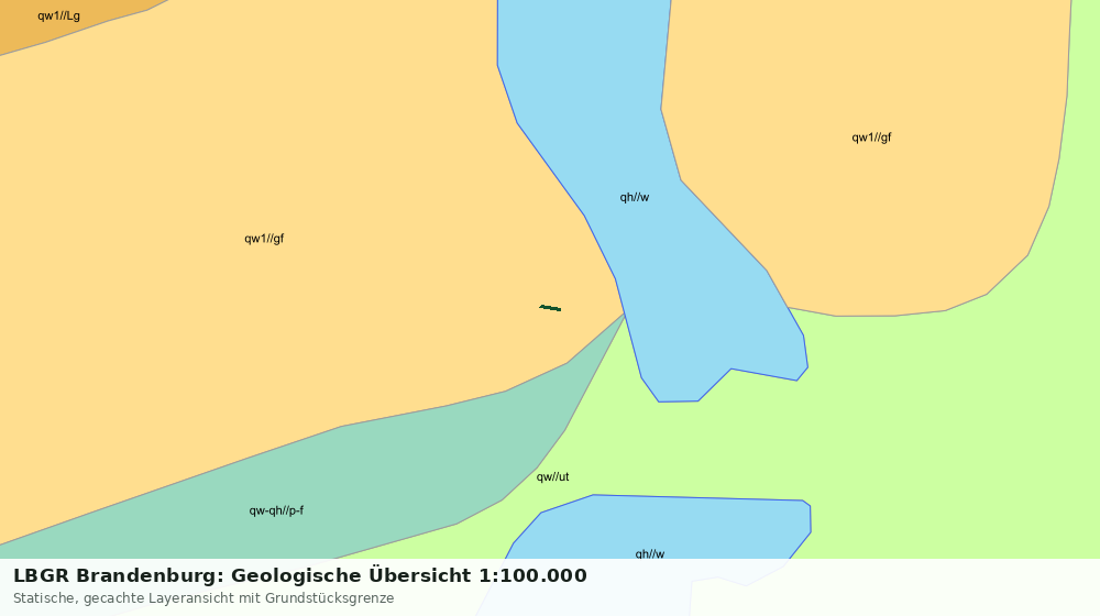 Statische Kartenansicht: LBGR Brandenburg: Geologische Übersicht 1:100.000