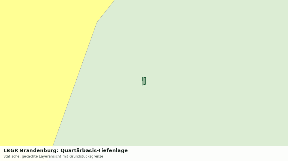 Statische Kartenansicht: LBGR Brandenburg: Quartärbasis-Tiefenlage