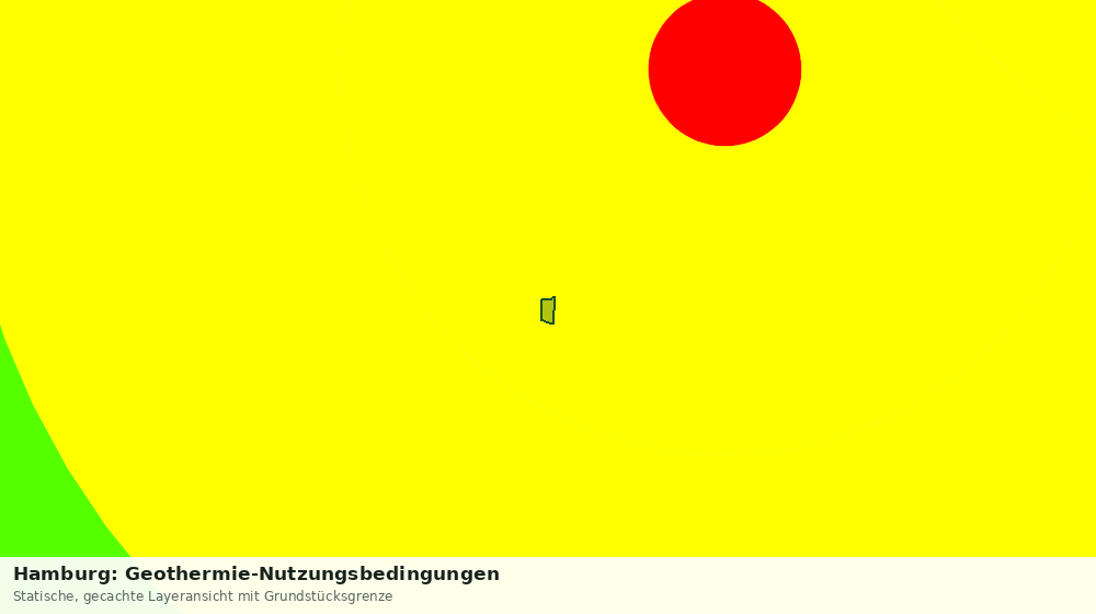 Statische Kartenansicht: Hamburg: Geothermie-Nutzungsbedingungen