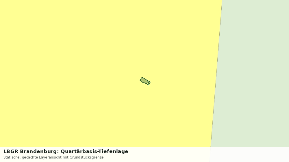 Statische Kartenansicht: LBGR Brandenburg: Quartärbasis-Tiefenlage