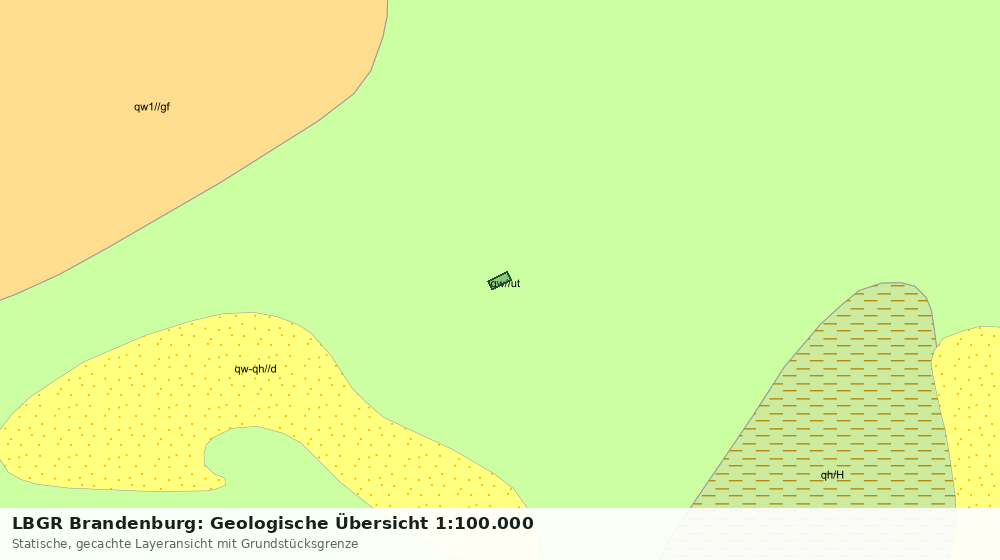 Statische Kartenansicht: LBGR Brandenburg: Geologische Übersicht 1:100.000