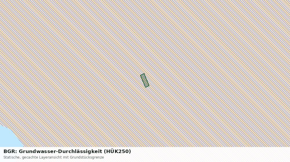 Statische Kartenansicht: BGR: Grundwasser-Durchlässigkeit (HÜK250)