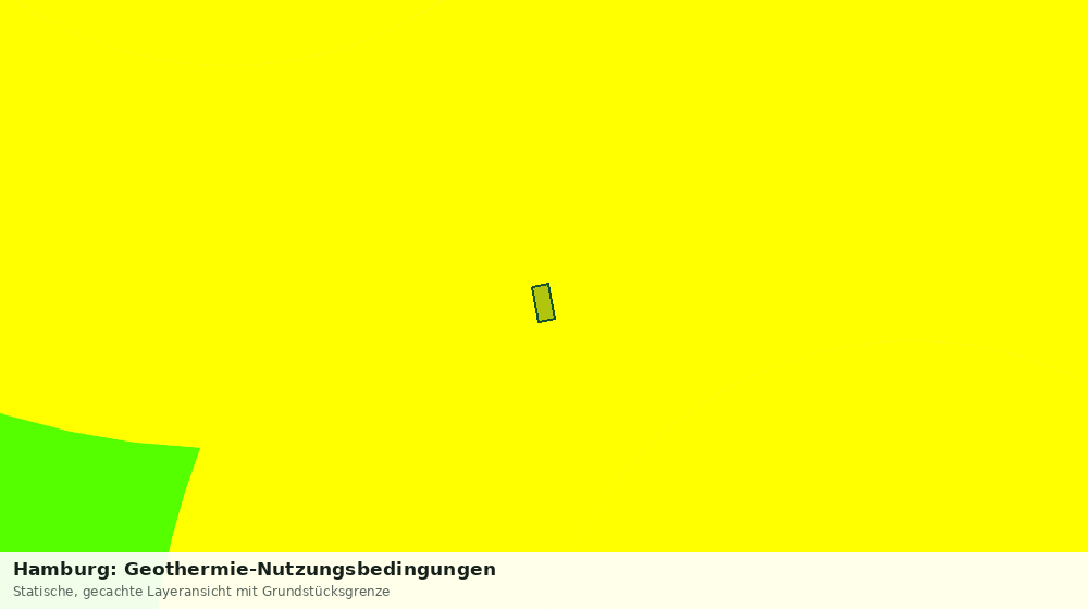 Statische Kartenansicht: Hamburg: Geothermie-Nutzungsbedingungen