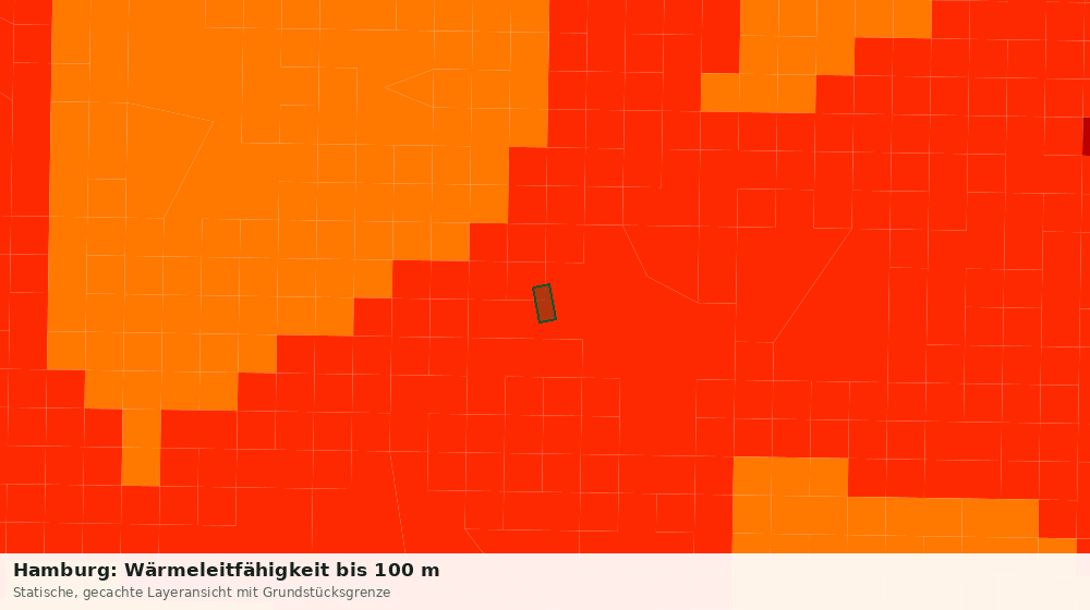 Statische Kartenansicht: Hamburg: Wärmeleitfähigkeit bis 100 m