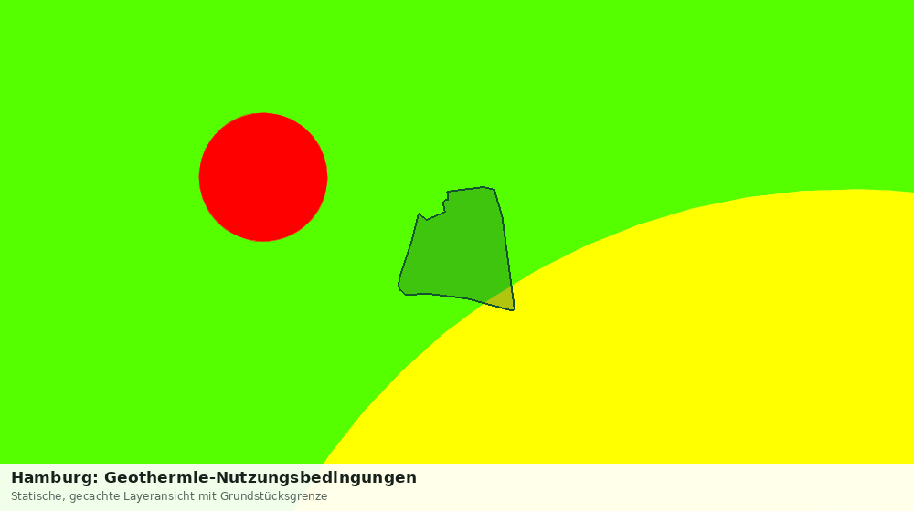 Statische Kartenansicht: Hamburg: Geothermie-Nutzungsbedingungen