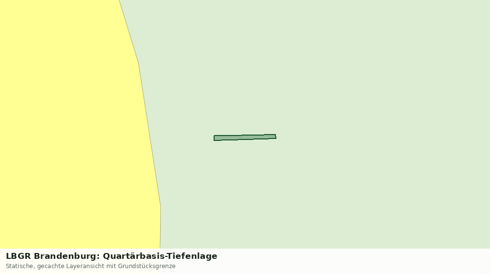 Statische Kartenansicht: LBGR Brandenburg: Quartärbasis-Tiefenlage