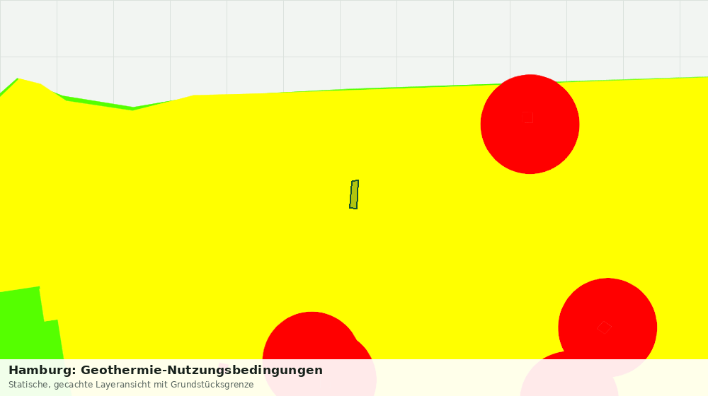 Statische Kartenansicht: Hamburg: Geothermie-Nutzungsbedingungen