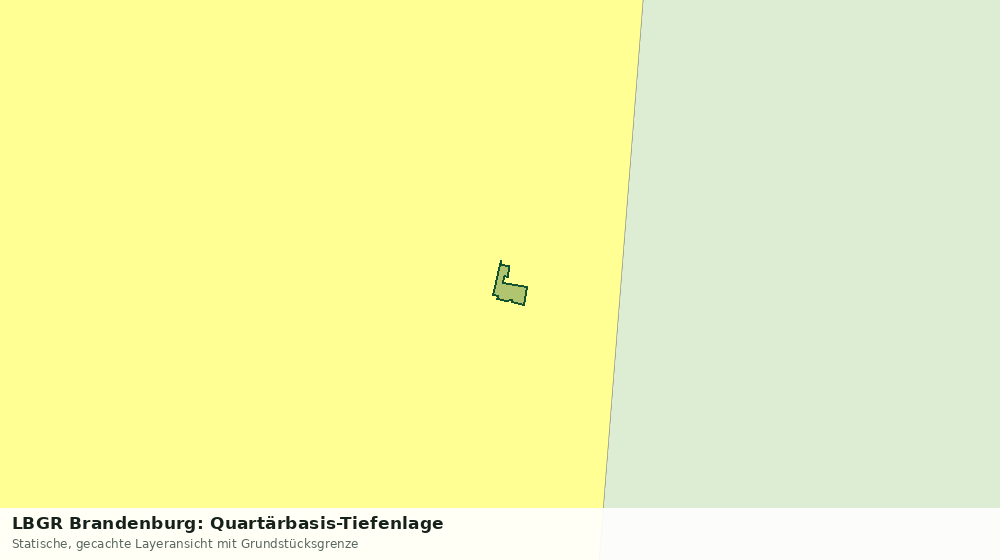 Statische Kartenansicht: LBGR Brandenburg: Quartärbasis-Tiefenlage