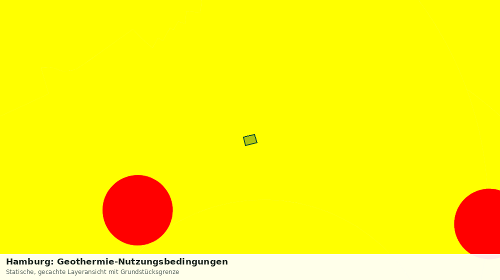 Statische Kartenansicht: Hamburg: Geothermie-Nutzungsbedingungen