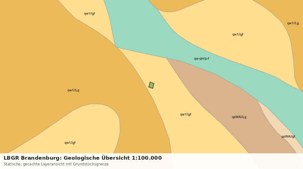 Statische Kartenansicht: LBGR Brandenburg: Geologische Übersicht 1:100.000