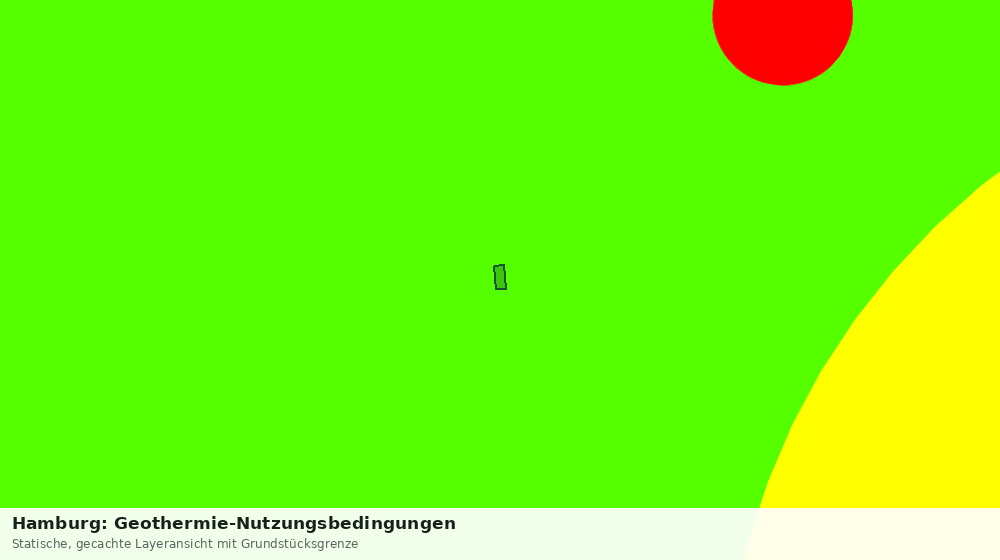 Statische Kartenansicht: Hamburg: Geothermie-Nutzungsbedingungen