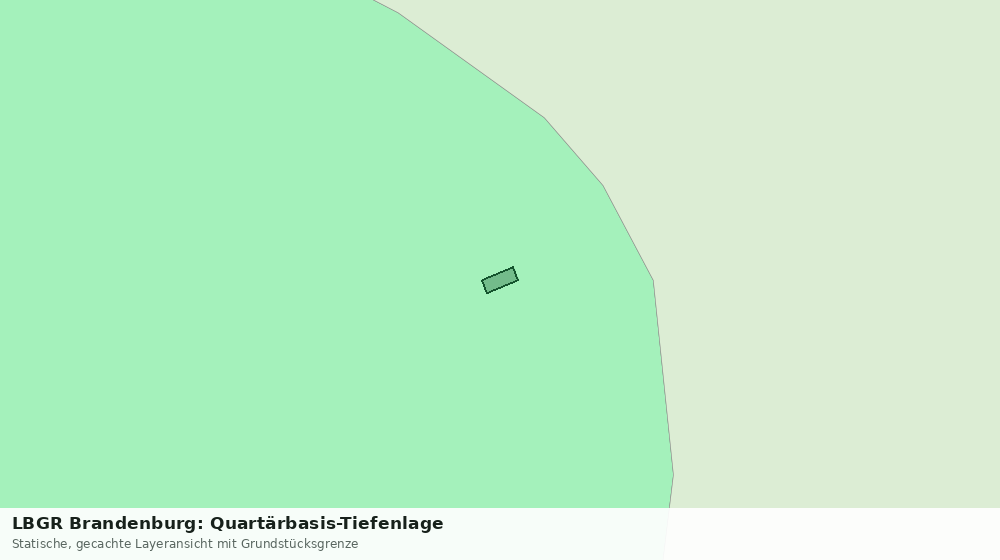 Statische Kartenansicht: LBGR Brandenburg: Quartärbasis-Tiefenlage