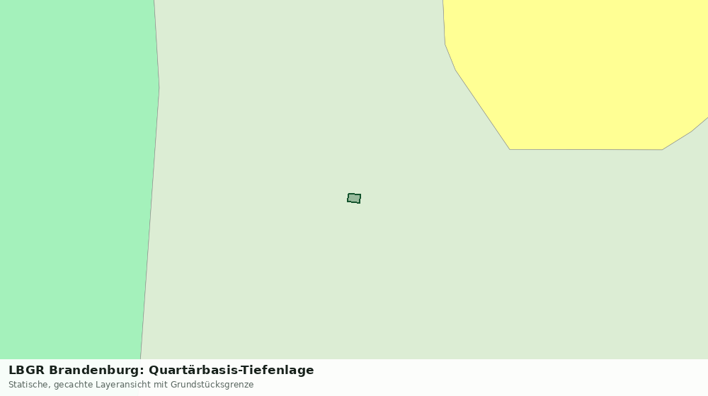Statische Kartenansicht: LBGR Brandenburg: Quartärbasis-Tiefenlage