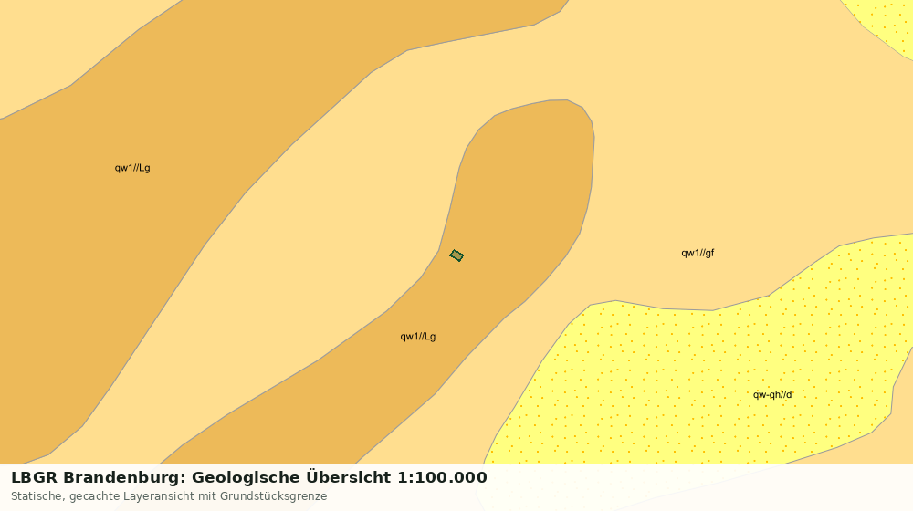 Statische Kartenansicht: LBGR Brandenburg: Geologische Übersicht 1:100.000