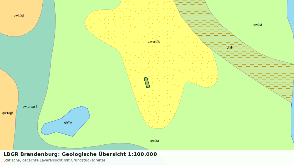 Statische Kartenansicht: LBGR Brandenburg: Geologische Übersicht 1:100.000
