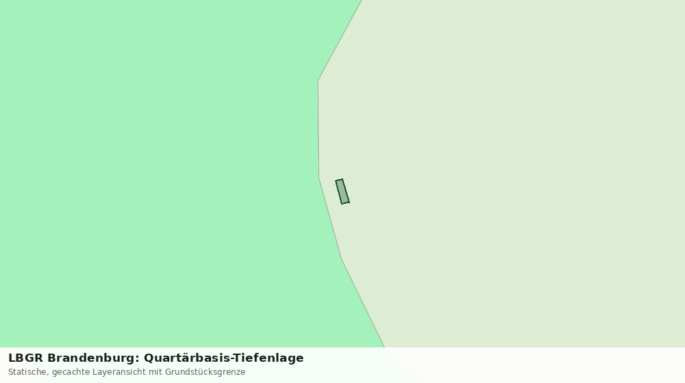 Statische Kartenansicht: LBGR Brandenburg: Quartärbasis-Tiefenlage