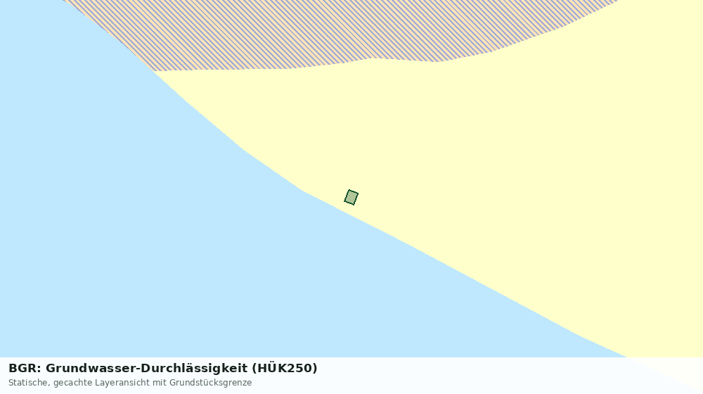 Statische Kartenansicht: BGR: Grundwasser-Durchlässigkeit (HÜK250)