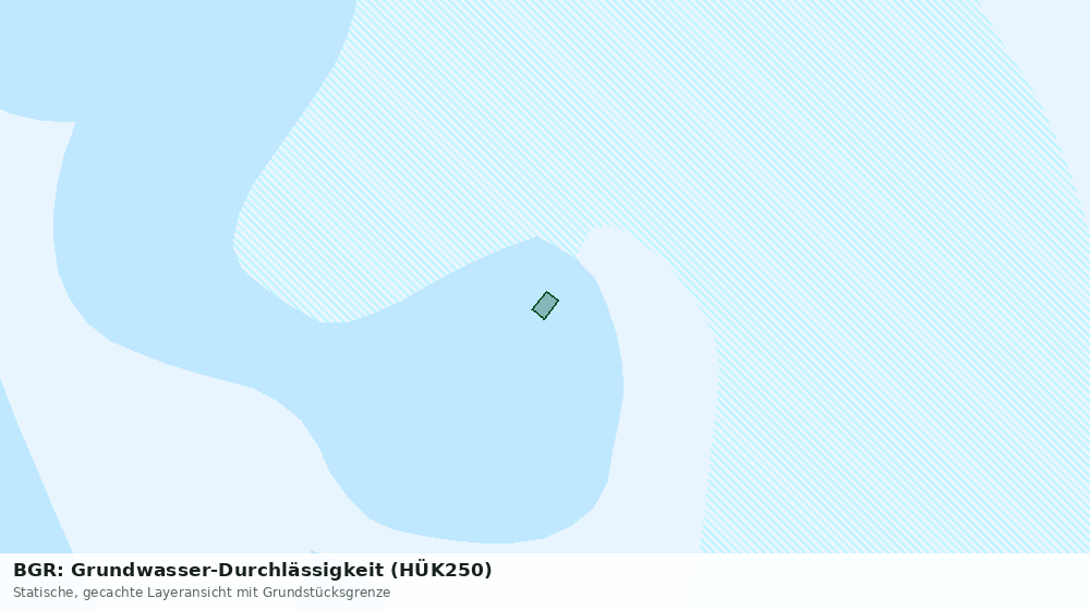 Statische Kartenansicht: BGR: Grundwasser-Durchlässigkeit (HÜK250)