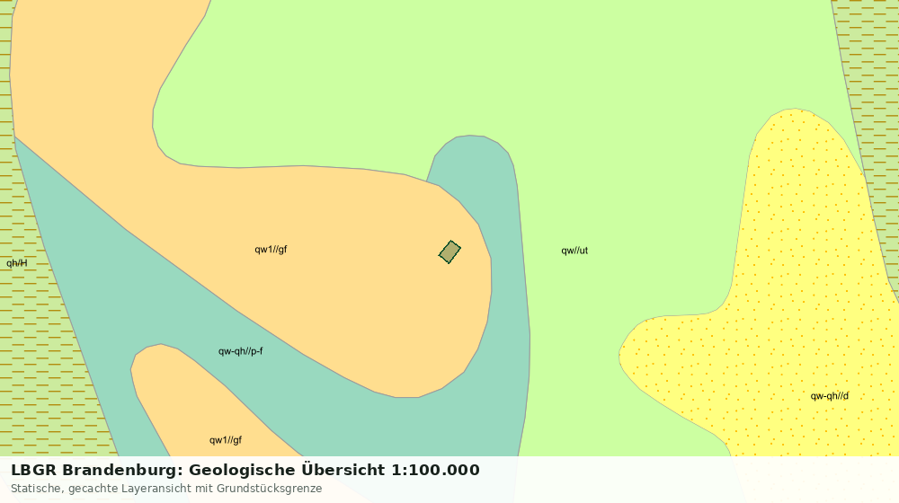 Statische Kartenansicht: LBGR Brandenburg: Geologische Übersicht 1:100.000