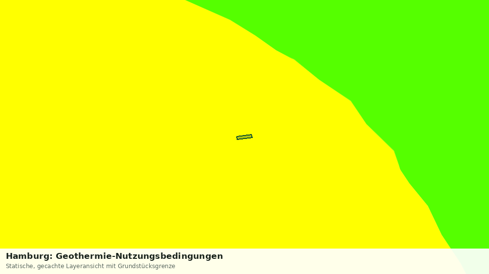 Statische Kartenansicht: Hamburg: Geothermie-Nutzungsbedingungen