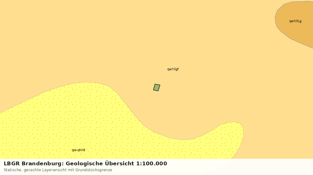 Statische Kartenansicht: LBGR Brandenburg: Geologische Übersicht 1:100.000