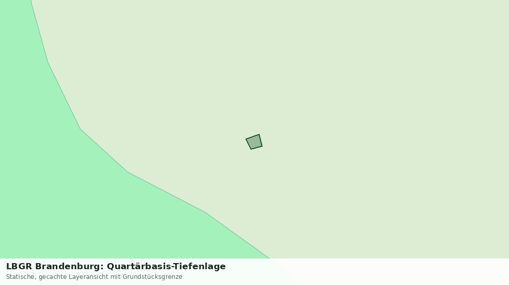 Statische Kartenansicht: LBGR Brandenburg: Quartärbasis-Tiefenlage