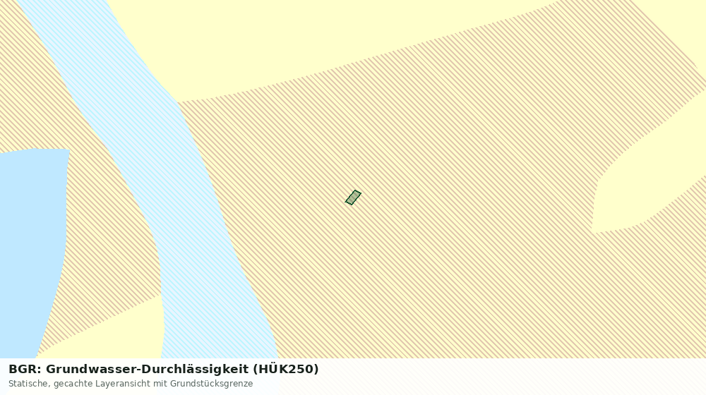Statische Kartenansicht: BGR: Grundwasser-Durchlässigkeit (HÜK250)