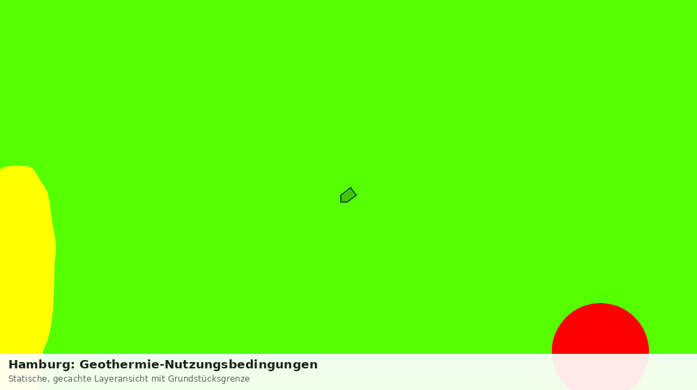 Statische Kartenansicht: Hamburg: Geothermie-Nutzungsbedingungen