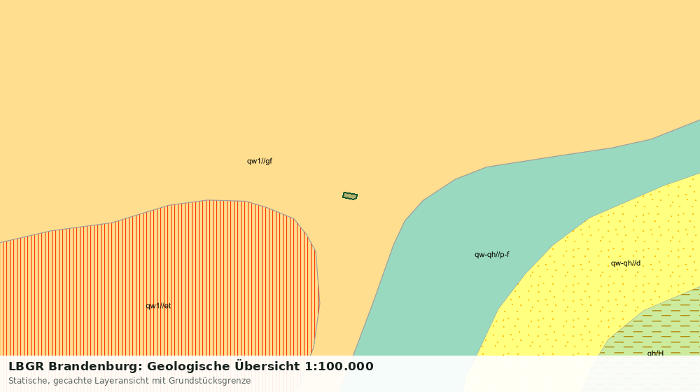 Statische Kartenansicht: LBGR Brandenburg: Geologische Übersicht 1:100.000