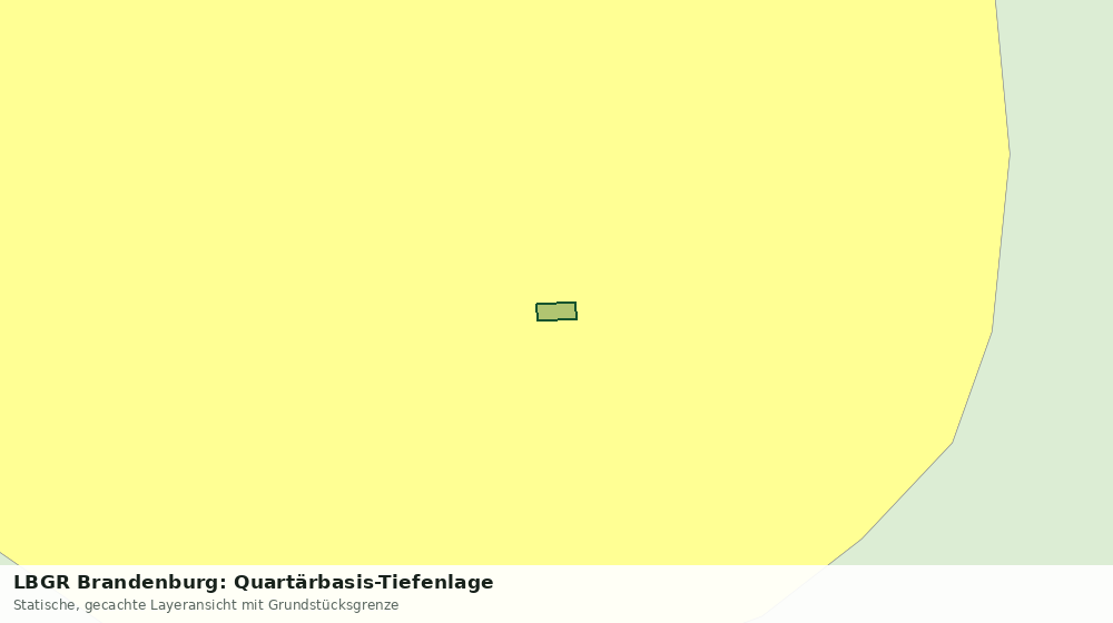 Statische Kartenansicht: LBGR Brandenburg: Quartärbasis-Tiefenlage