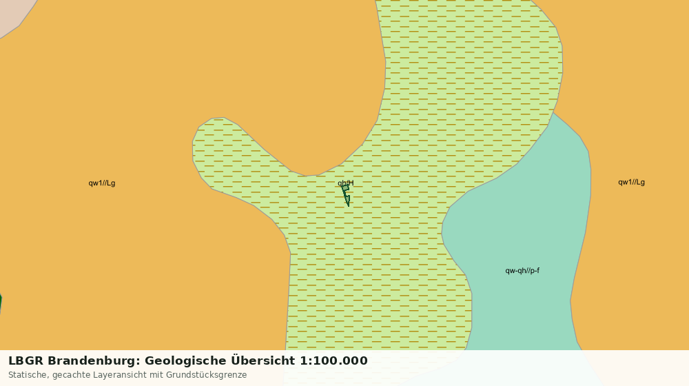 Statische Kartenansicht: LBGR Brandenburg: Geologische Übersicht 1:100.000