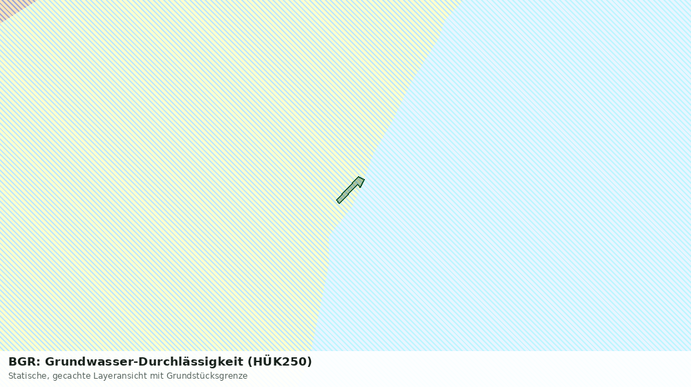 Statische Kartenansicht: BGR: Grundwasser-Durchlässigkeit (HÜK250)