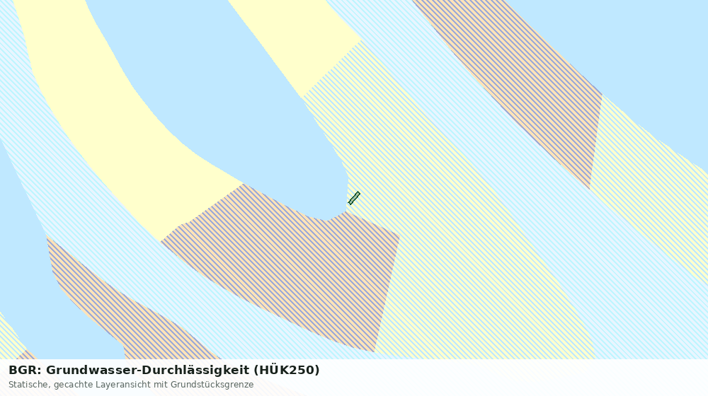 Statische Kartenansicht: BGR: Grundwasser-Durchlässigkeit (HÜK250)