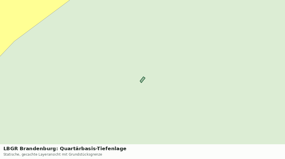 Statische Kartenansicht: LBGR Brandenburg: Quartärbasis-Tiefenlage