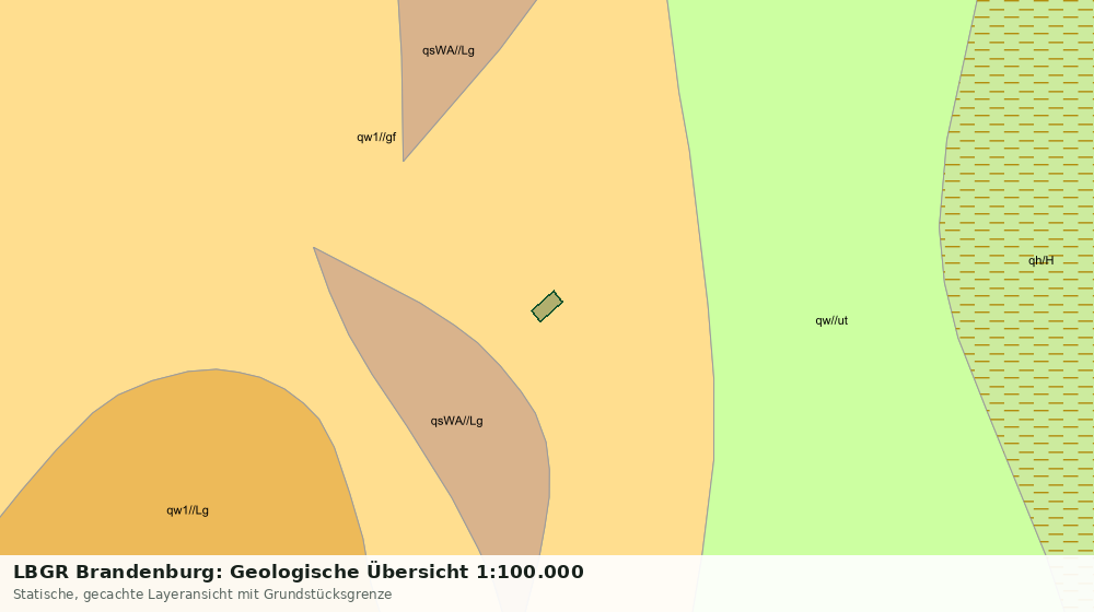 Statische Kartenansicht: LBGR Brandenburg: Geologische Übersicht 1:100.000