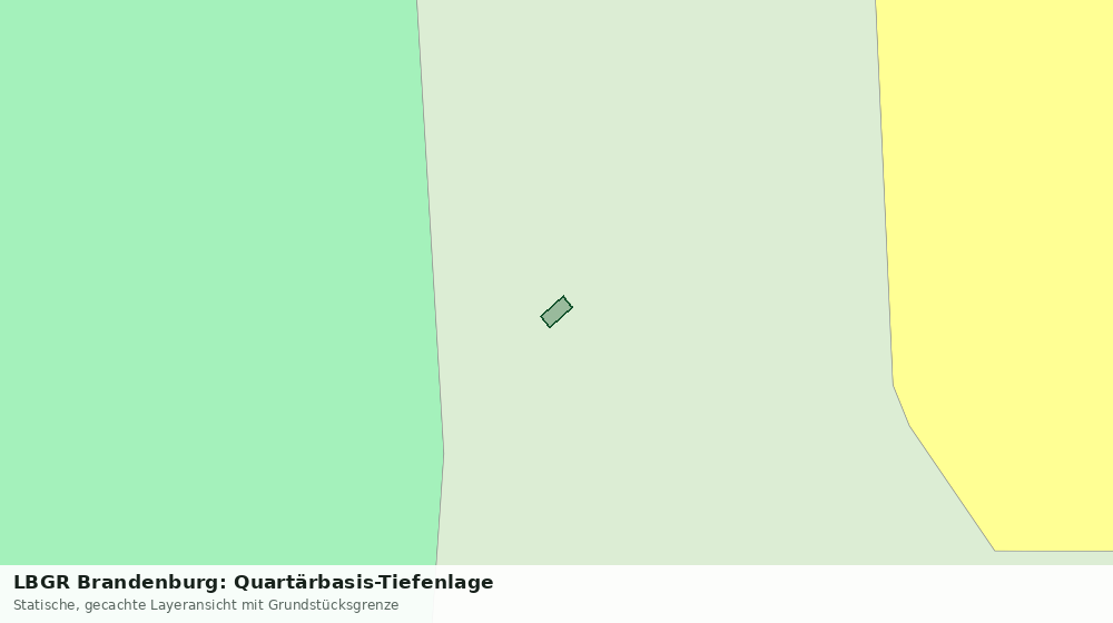 Statische Kartenansicht: LBGR Brandenburg: Quartärbasis-Tiefenlage