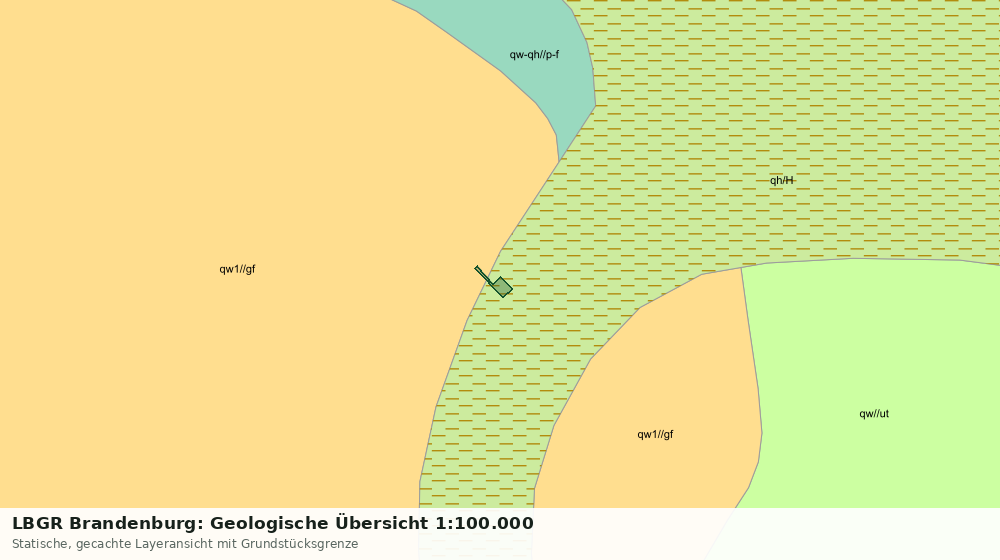 Statische Kartenansicht: LBGR Brandenburg: Geologische Übersicht 1:100.000