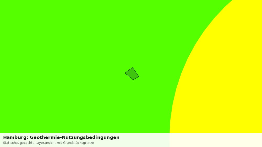 Statische Kartenansicht: Hamburg: Geothermie-Nutzungsbedingungen