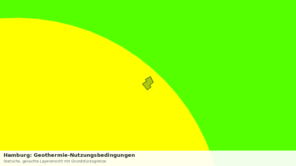 Statische Kartenansicht: Hamburg: Geothermie-Nutzungsbedingungen