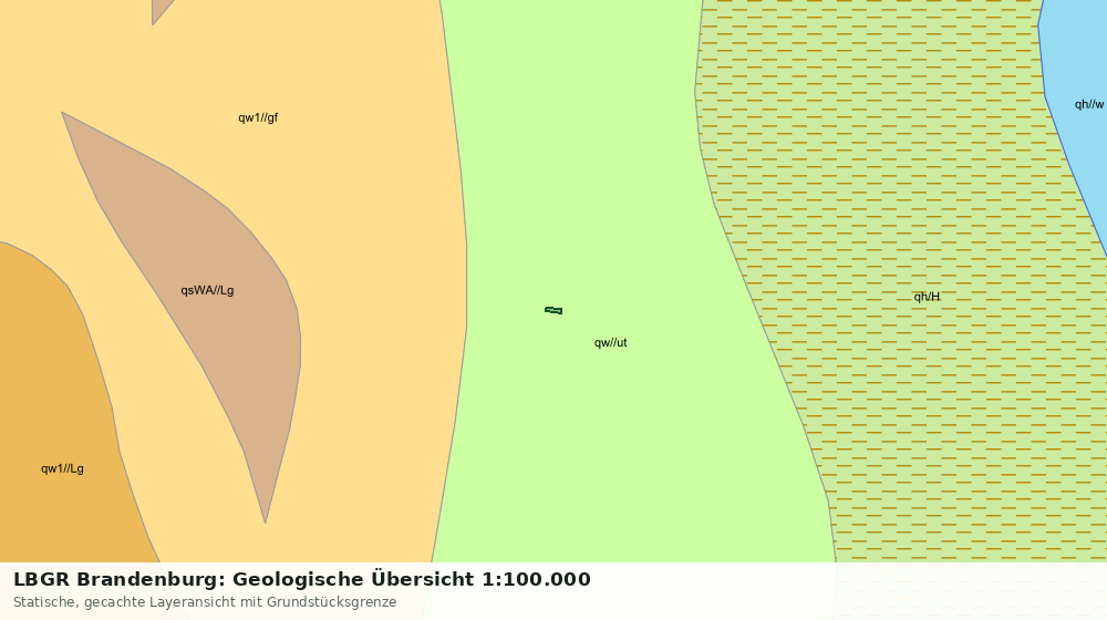 Statische Kartenansicht: LBGR Brandenburg: Geologische Übersicht 1:100.000