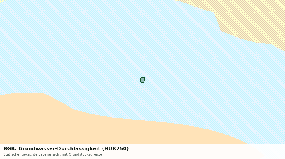 Statische Kartenansicht: BGR: Grundwasser-Durchlässigkeit (HÜK250)