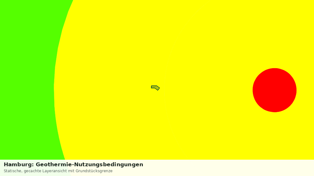 Statische Kartenansicht: Hamburg: Geothermie-Nutzungsbedingungen