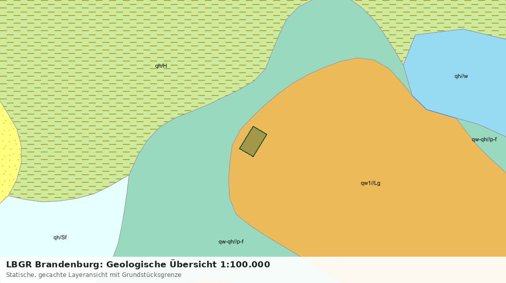 Statische Kartenansicht: LBGR Brandenburg: Geologische Übersicht 1:100.000