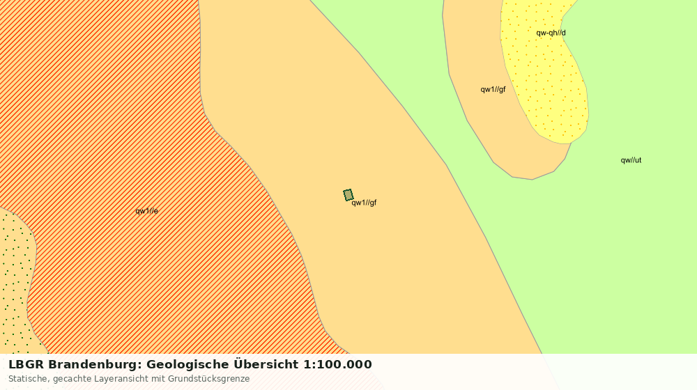 Statische Kartenansicht: LBGR Brandenburg: Geologische Übersicht 1:100.000